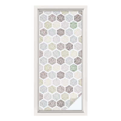 Película vidro janela privacidade Ondas geométricas