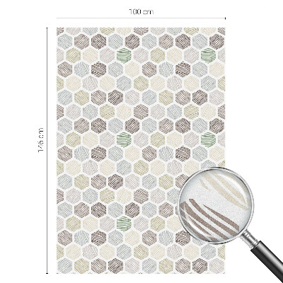 Película vidro janela privacidade Ondas geométricas