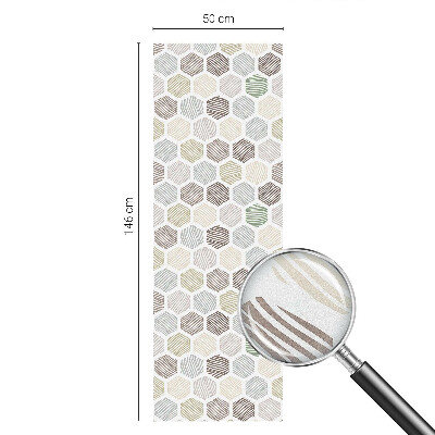 Película vidro janela privacidade Ondas geométricas