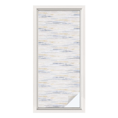 Película de privacidade para janela efeito vitral Listras abstratas