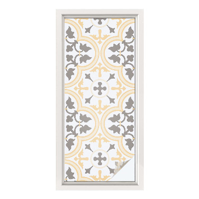 Película de vidro vitral autocolante Padrões de plantas