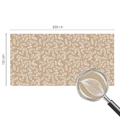 Película de privacidade para janela efeito vitral Folhas da natureza