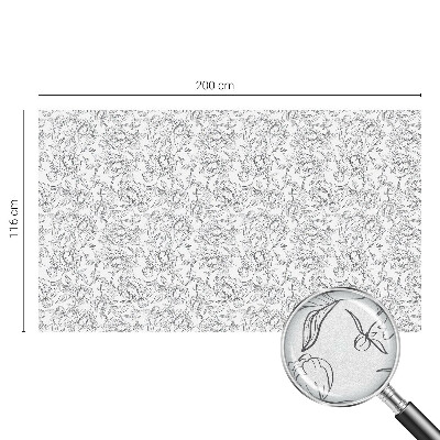 Película vidro janela privacidade motivo floral