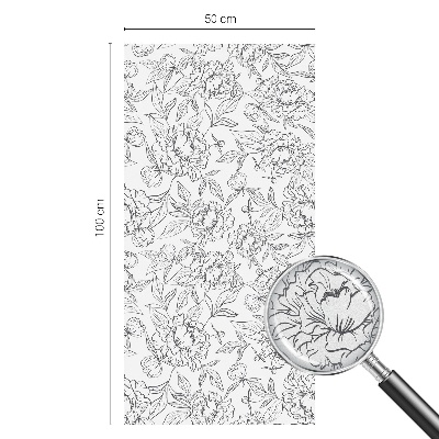 Película vidro janela privacidade motivo floral