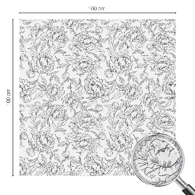 Película vidro janela privacidade motivo floral