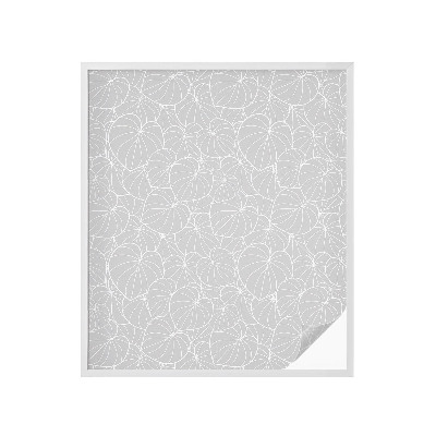 Película de privacidade para janela efeito vitral Elegância frondosa