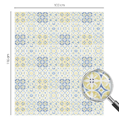 Película de vidro vitral autocolante Azulejos clássicos