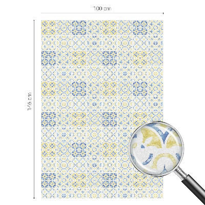 Película de vidro vitral autocolante Azulejos clássicos