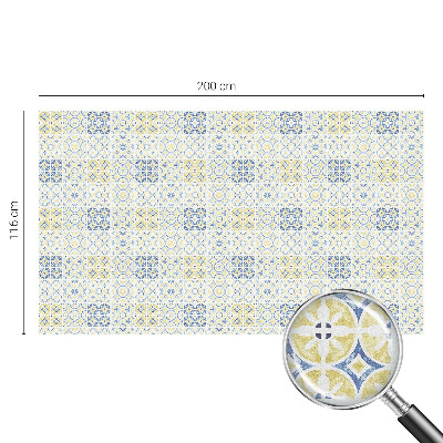Película de vidro vitral autocolante Azulejos clássicos
