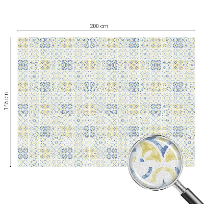 Película de vidro vitral autocolante Azulejos clássicos