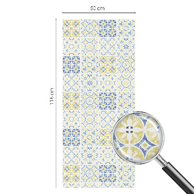 Película de vidro vitral autocolante Azulejos clássicos