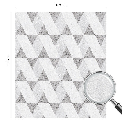 Vinil para vidro privacidade padrão vitral Triângulos cinzentos