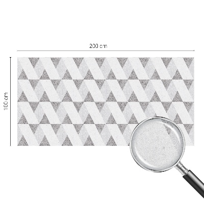 Vinil para vidro privacidade padrão vitral Triângulos cinzentos