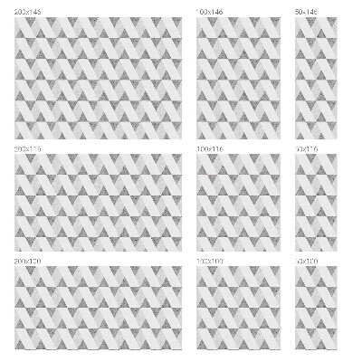 Vinil para vidro privacidade padrão vitral Triângulos cinzentos