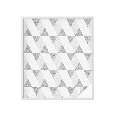 Vinil para vidro privacidade padrão vitral Triângulos cinzentos