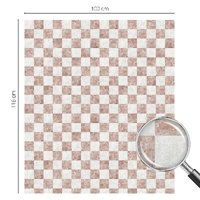 Película decorativa para janela privacidade Tabuleiro de xadrez clássico