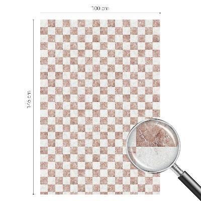 Película decorativa para janela privacidade Tabuleiro de xadrez clássico