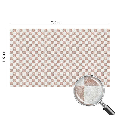 Película decorativa para janela privacidade Tabuleiro de xadrez clássico