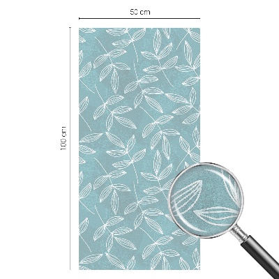 Película de privacidade para janela efeito vitral Elegância frondosa