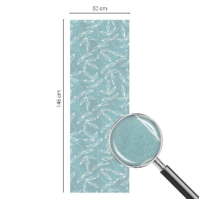 Película de privacidade para janela efeito vitral Elegância frondosa