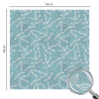 Película de privacidade para janela efeito vitral Elegância frondosa