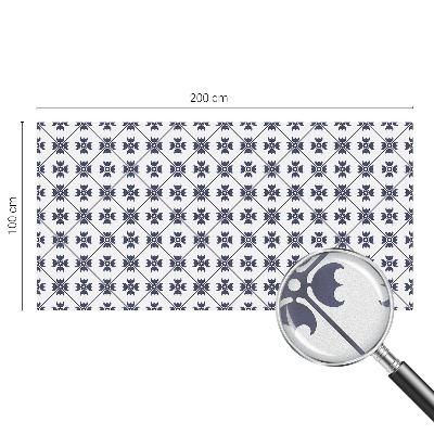 Película de vidro vitral autocolante motivo vegetal