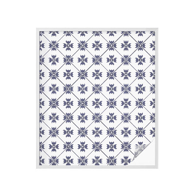 Película de vidro vitral autocolante motivo vegetal