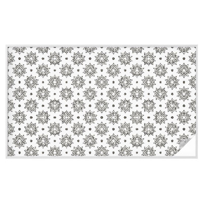 Película de vidro vitral autocolante Rosetas clássicas