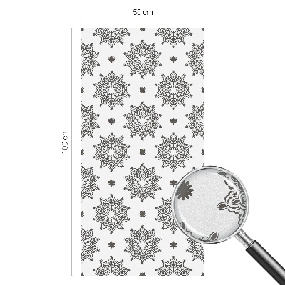 Película de vidro vitral autocolante Rosetas clássicas