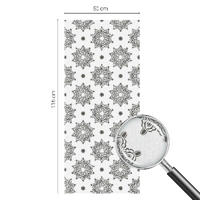 Película de vidro vitral autocolante Rosetas clássicas