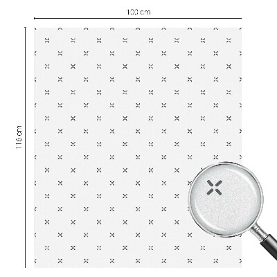 Película vidro janela privacidade cruzes geométricas