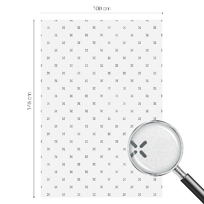 Película vidro janela privacidade cruzes geométricas