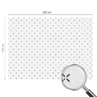 Película vidro janela privacidade cruzes geométricas