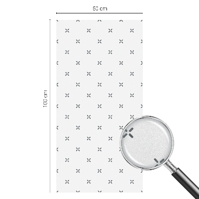 Película vidro janela privacidade cruzes geométricas