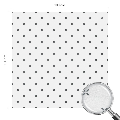 Película vidro janela privacidade cruzes geométricas