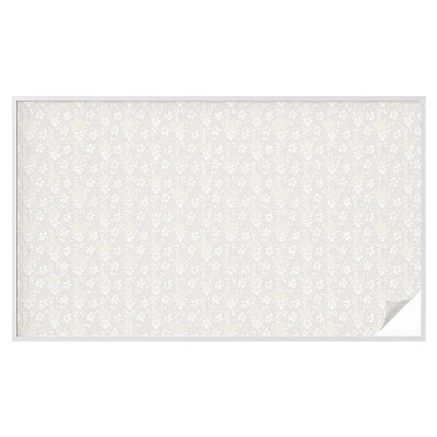 Película decorativa para janela privacidade flores delicadas