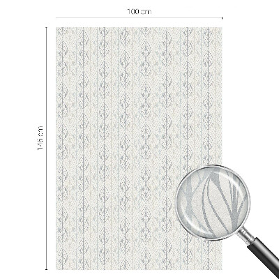 Vinil para vidro privacidade padrão vitral Padrão de folhas