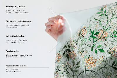 Vinil para vidro privacidade padrão vitral Padrão de folhas