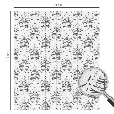 Película decorativa para janela privacidade Elegância frondosa