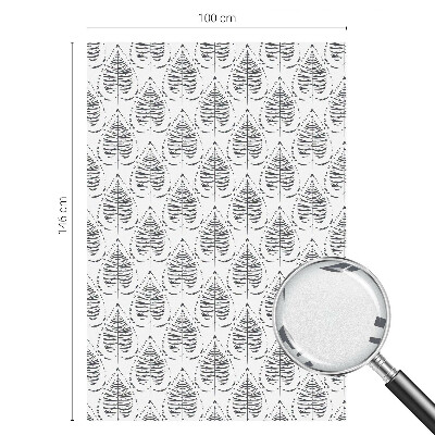 Película decorativa para janela privacidade Elegância frondosa