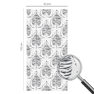 Película decorativa para janela privacidade Elegância frondosa