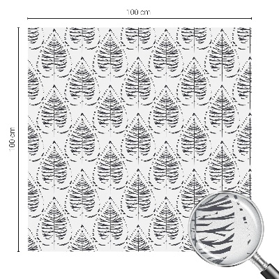 Película decorativa para janela privacidade Elegância frondosa