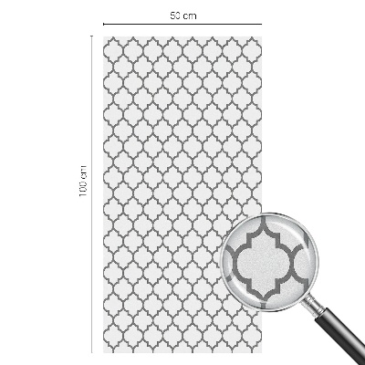 Película de privacidade para janela efeito vitral Padrão geométrico