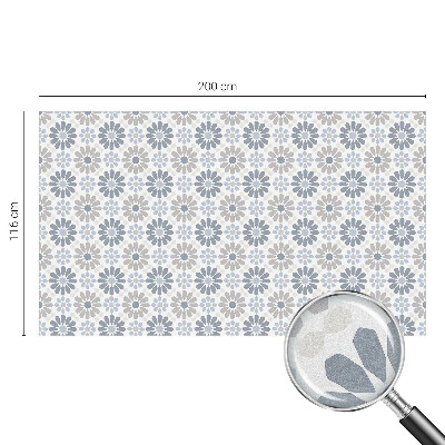 Vinil para vidro privacidade padrão vitral Mosaico floral