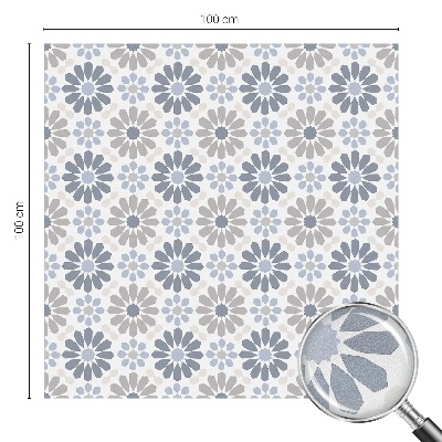 Vinil para vidro privacidade padrão vitral Mosaico floral