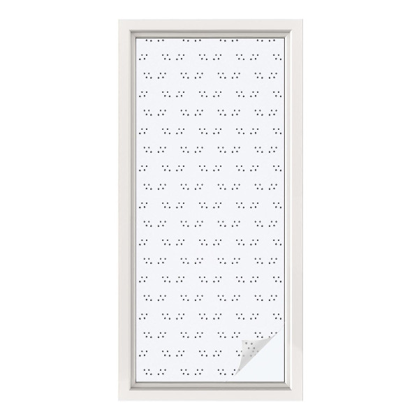 Película de privacidade para janela efeito vitral Padrão de pontos