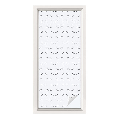 Película de privacidade para janela efeito vitral Padrão de pontos