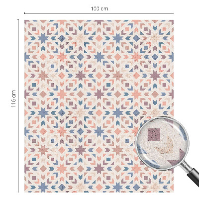 Película de vidro vitral autocolante Padrões coloridos