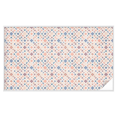 Película de vidro vitral autocolante Padrões coloridos