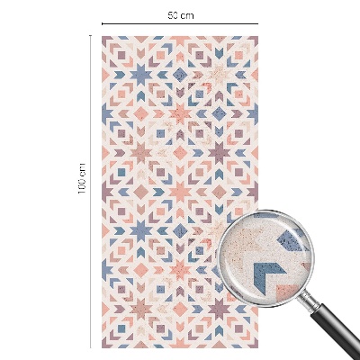 Película de vidro vitral autocolante Padrões coloridos